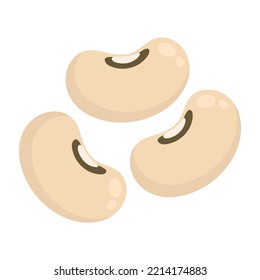 cowpea beans flat vector illustration logo icon clipart