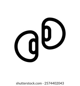 Cowpeas. Editable stroke vector icon.