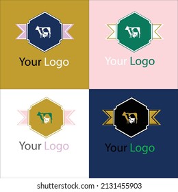 Diseño de logotipo para empresas creativas de vacas