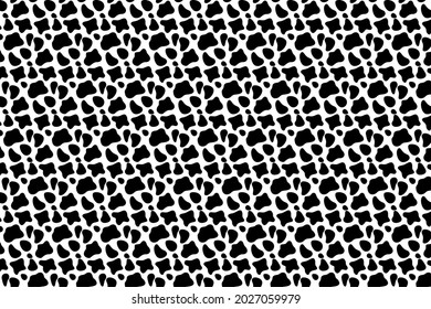 Cowskin seamless pattern. Mammals Fur. Printable Background. Vector illustration.