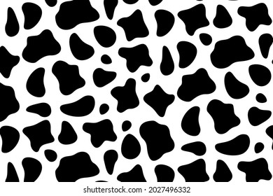 Cowskin seamless pattern. Mammals Fur. Printable Background. Vector illustration.