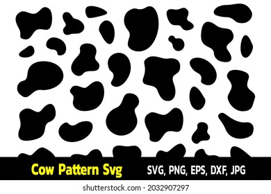 Cowskin seamless pattern. Mammals Fur. Printable Background. Vector illustration.