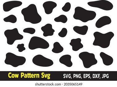 Cowskin seamless pattern. Mammals Fur. Printable Background. Vector illustration.