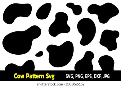 Cowskin seamless pattern. Mammals Fur. Printable Background. Vector illustration.