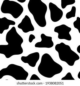 Cowskin Seamless Pattern Texture. Skin Wallpaper Background. Vector Illustration EPS10