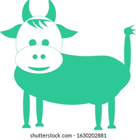 Cow.Vector illustration on a white background for your business.