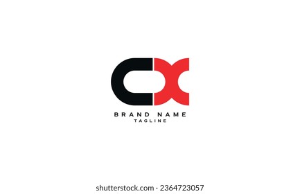 COX, CXO, OCX, OXC, XOC, XCO, CX, XC, Abstract initial monogram letter alphabet logo design