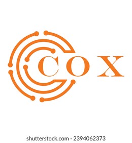 COX letter design. COX letter technology logo design on white background. COX Monogram logo design for entrepreneur and business