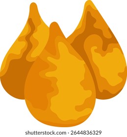 Ilustração de Snack brasileiro de Coxinha isolada sobre fundo branco