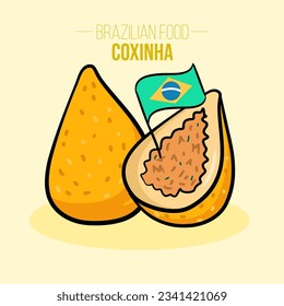 Coxinha de frango, galinha, chicken Brazilian food - Fried