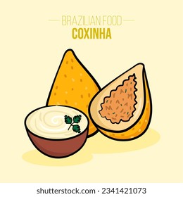 Coxinha de frango, galinha, chicken Brazilian food - Fried