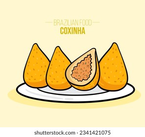 Coxinha de frango, galinha, chicken Brazilian food - Fried