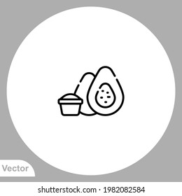 Coxinha icon sign vector,Symbol, logo illustration for web and mobile