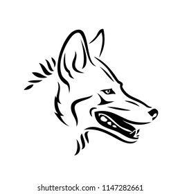 Coyote animal - isolated vector illustration