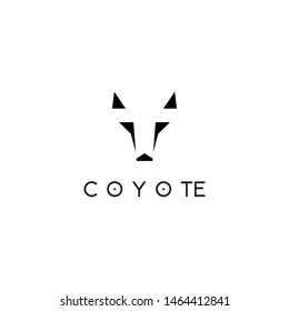 Coyote Or Fox Animal With Sport Syle Logo Design Vector Icon Illustration Inspiration