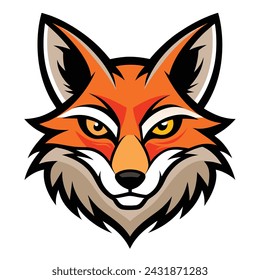 coyote head logo vector illustration