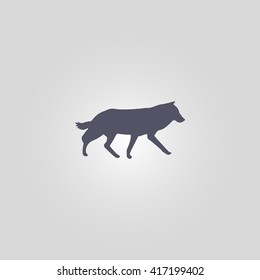 Coyote Icon. Animal Sign