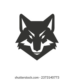 Coyote Icon on White Background - Simple Vector Illustration