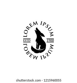 coyote logo icon designs vector
