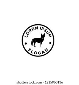 coyote logo icon designs vector