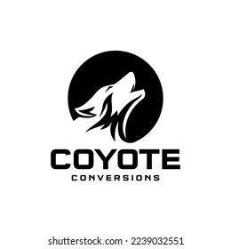 coyote, wolf logo inspiration, animal, illustration