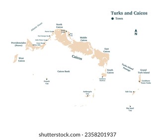 Diseño del mapa de vectores de la isla de Cozumel