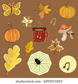 Cozy Autumn Melodies and Nature Illustration