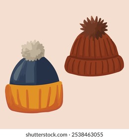 Acogedoras gorras de lana de otoño e invierno diseñadas para la calidez y el estilo. ¡Perfecto para diseños de moda de temporada y para promocionar el confort durante el Clima frío!