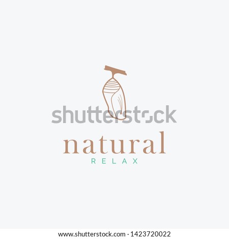 cozy and beautiful cocoon logo inspiration