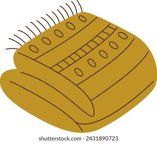 Cozy Blanket Icon Vector Illustration