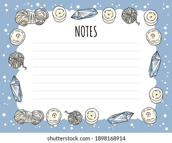 Gemütlicher Boho Notenplaner mit Kerzen, Quarzkristallen und Garnverzierungen. Genaue Vorlage für Agenda, Planer, Checklisten. Stationery-Modell