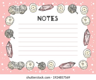 Cosy boho anota planificador con velas, cristales de cuarzo y adorno de hilo. Plantilla personalizada para agenda, planificadores, listas de comprobación. Burla de sátira