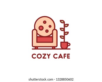  Cozy Cafe Illustration Logo