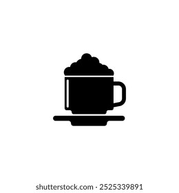 Cozy cappuccino cup icon. Perfect for cafe menus, beverage lists, and coffee lovers.