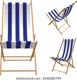 Cozy Coastal Seating - Vector Cloth Beach Chair
