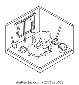 Cozy Coloring Page Cute