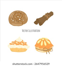 Cozy and Cute Ghost Party Pumpkin Tea and Sweets — Warm Orange Autumn Halloween Illustration Collection with Adorable Spooky Vibes