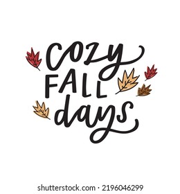 Cozy Fall Days vector graphic