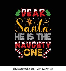 A cozy and festive t-shirt design that embodies the warmth and joy of Christmas. The central focus is a charming illustration of a decorated Christmas tree adorned with colorful ornaments, 