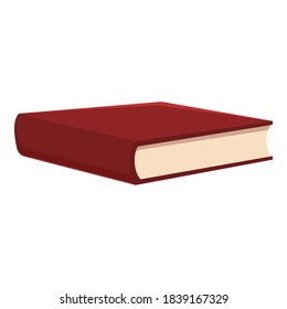Cozy home book icon. Cartoon of cozy home book vector icon for web design isolated on white background