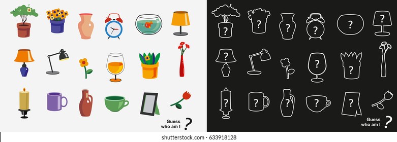 Cozy home decoration. The objects of the interior