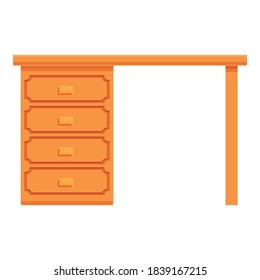 Cozy home desktop computer icon. Cartoon of cozy home desktop computer vector icon for web design isolated on white background
