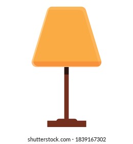 Cozy home night lamp icon. Cartoon of cozy home night lamp vector icon for web design isolated on white background