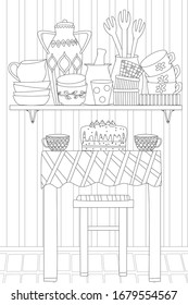 Download Kitchen Coloring Pages Images Stock Photos Vectors Shutterstock