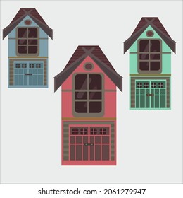 casa acogedora, gráficos vectoriales, casa vectorial