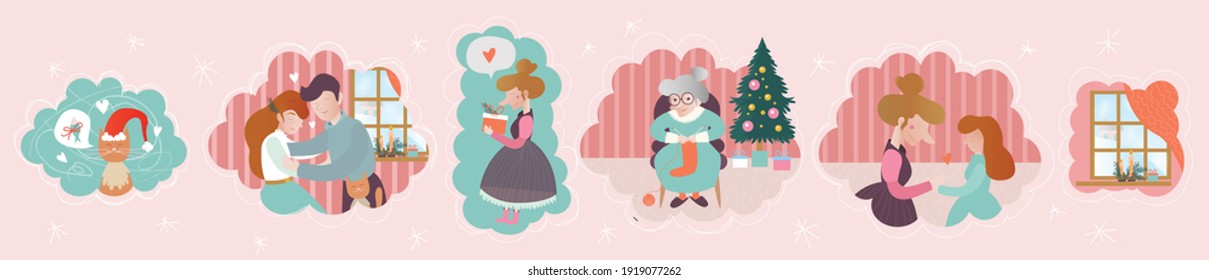 Cozy illustration with a winter mood