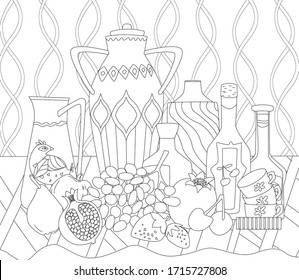 Kitchen Coloring Pages Images Stock Photos Vectors Shutterstock