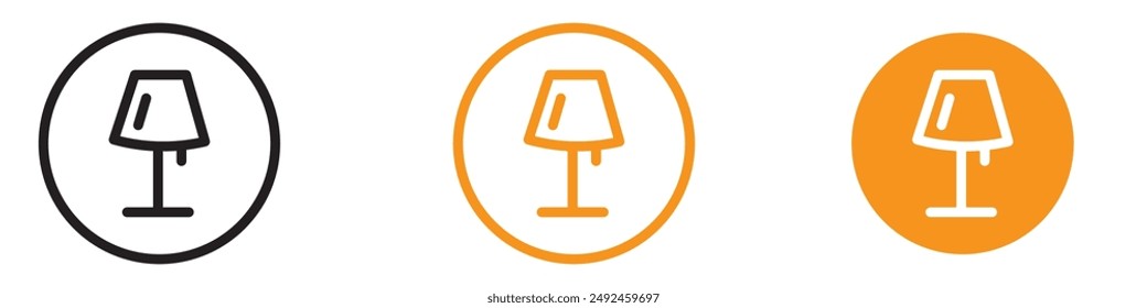 Cozy Night Bedside Lamp Icon for Bedroom Lighting and Home Decor Graphics Perfect for Representing Bedside Lamps and Night Lights