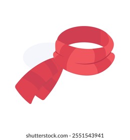 A cozy red scarf for warmth and style during winter