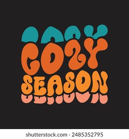 Cozy season funny wave design